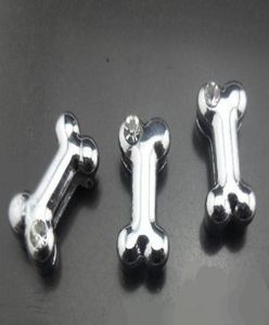 100pcslot 8mm One Rhinestone Dog Bone Slide Charm Fit For 8mm Pet Collar Armband Keychains4679778