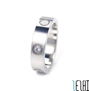 Klassisk charm evig kärlek ons ​​par ringar för män titanium stål diamant platina plätering flickvän vigselring engagemang jud3705040