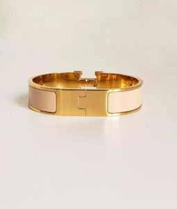 High quality designer design Bangle stainless steel gold buckle bracelet fashion jewelry men and women bracelets9445853