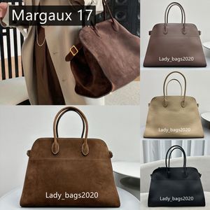 The Row Bag Margaux 17 worków Duże pojemność TOSES MARGAUX 15 PARK PARKU TOTE BIG SKÓRY Luksusowe Kobiet Designer Camdem Flat Pasek na ramię