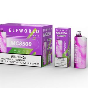 E Cigarett Elf World Puff 8500 Disponible Vape Puff 16 ML 650mAh Uppladdningsbar batteri Bulk Elektronisk CIG POCIELL VAPE PEN VS ELUX LEGEND 3500