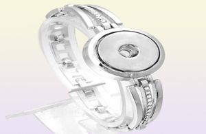 Xinnver Snap Bracelet DIY Charms Silver Bracelets Bangles With Crystal Fit 18mm Snap Buttons For Women Jewelry ZE36841407447999864