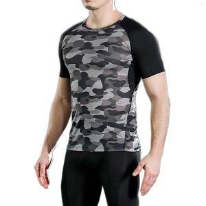 Calças masculinas Primavera e verão Camuflagem combinando rapidamente meias respiráveis ​​masculinos de basquete de sudor