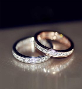 18K Rose Gold Natural Bizuteria Biżuteria pierścionka dla kobiet Anillos de Wedding White Breathstone Biżuteria 18k biały złoty pierścień Joyas Box3391530