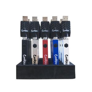 Cookies Backwoods Quad Battery 510 Tråd Förvärm VV 3.3V-4,2V USB-laddare med Display Box 20PCS/Pack Device Kit