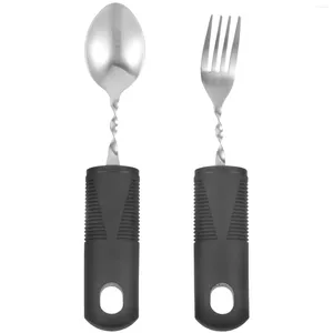 Forks Bendable Fork And Spoon Portable Adaptive Utensils Elderly Tools Stainless Steel Tremble Proof Parkinsons Aids Living Serving
