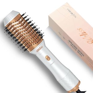 Secadores UKLISS 1000W secador de cabelo escova de ar quente um passo styler volumizador pente de cabelo elétrico íon secador escova alisador de cabelo modelador