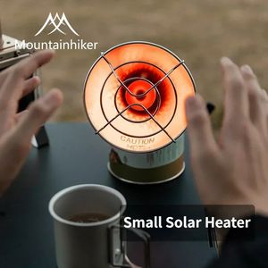 MOUNTAINHIKER Mini stufa portatile a gas solare Riscaldatore solare Riscaldatore da campeggio esterno Forno Mini gas piccolo scaldasole butano 231225