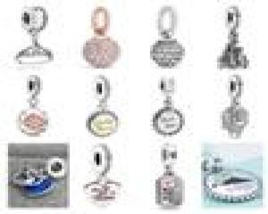 Ciondolo con perline punto P in argento 925 con pendente fai da te Ciondola Charms Bracciale con perline con ciondoli Ciondola accessori gioielli fai da te6646948