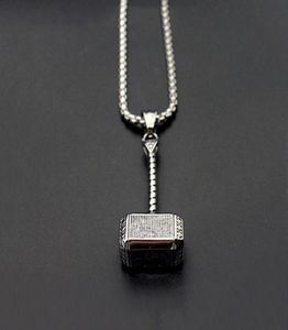 Mens Solid Viking Pendant Necklace Stainless Steel Vintage Mjolnir Norse Jewelry Party Rock Christmas Gift6327704