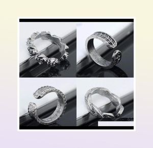 Zehenringe Ringe Körper Schmuck Drop Lieferung 2021 Vintage Retro Antique Sier Beach Punk Elefant Mond Pfeil Set ethnisch geschnitzt2643894