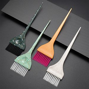 3PCSSet Balayage Brush Salon Hair Highlight Dye Comb Coloring Applicator Borstes Set Colorful Handle Hairbrush Frisör 1861 231225