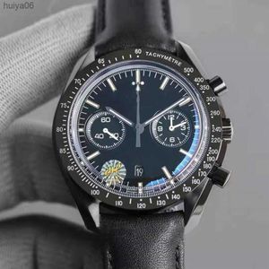 Nowe męskie zegarek JHF Factory 4 Style 44 25 mm MoonWatch Automatyczny ruch chronografowy materiał skórzany pasek mechaniczny Kwarc 272L