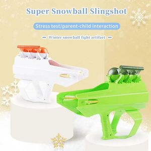 Snowball Cannon Snowball er Snowball Maker er Round Snowball Shaper och ER Winter Snow Fight Game Toy for Kids 231225