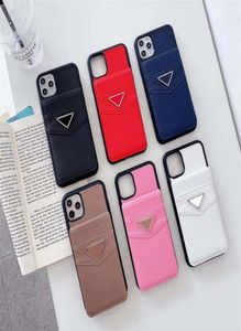 Fashion Insert Card Leder iPhone 12 Pro Max Phone Codes Mobile Case 11 POTHEE2 XR X XS SHELL CURVE COCKEL MODELLE199J38020974268516