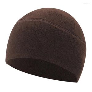 Berets Men Hat Winter кепка сгущайте шапочку для воздухопроницаемого флиса для взрослых для взрослых спортивных езды на езде на велосипеде катания