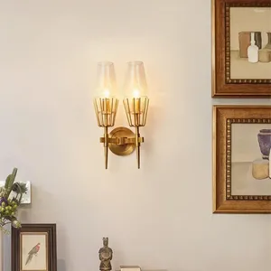 Duvar lambası İskandinav Kristal Işık E14 Oturma Odası Sconce Yatak Odası Başucu Koridor Koridor Koridor Ev Kapalı Aydınlatma