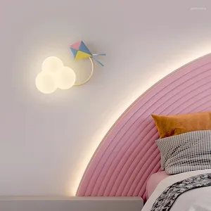 Wall Lamps LED White Cloud Cute Children's Room Lamp Minimalist Modern Princess Nursery Little Girl Boy Bedroom Lights