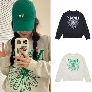 Kadın Hoodies Sweatshirts Koreli Mardi Hoodie Küçük Daisy Dachshund Köpek Baskı İşlemeli Altın ve Gümüş Aynı Stil Saf Pamuk Yuvarlak Boyun Basılı Üst