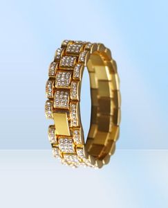 2022 Nyaste tenniskedjor Armband smycken Diamond Iced Out Miami Cuban Link Chain Armband Mens Hip Hop Jewelry Gold Silver6078201