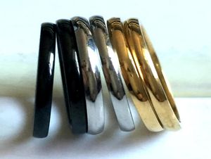 TODO 30pcs Mirro Band 2mm MIX Anel de Casamento de Aço Inoxidável Conforto Fit Qualidade Homens Mulheres Anel de Dedo Todo Jewelry1211676