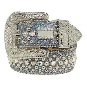 Cintos de moda para mulheres designers Mens BB SIMON SHINESTONE CINTE com strass bling como presente227C