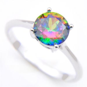 --- 10 шт. Винтажное серебро 925 Queen Fancy Natural Mystic Topaz Croug