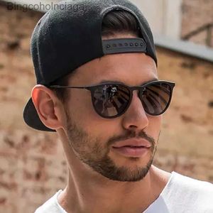 Sonnenbrille Marke Designer rund Katzenauge Sonnenbrille Mann Retro Shades Männliche Sonnenbrille Spiegel klar Vintage Mode Fahrt Oculos de Soll231225