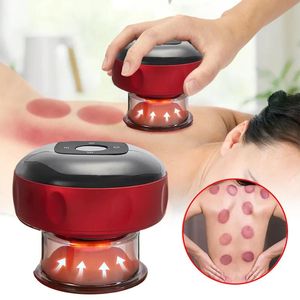 Ferramentas Outras Ferramentas de Cuidados com a Pele Elétrica Vácuo Cupping Terapia Massageador para Corpo Anti Celulite Luz Vermelha Aquecimento Vibrati Guasha Raspagem F