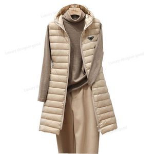 Damen Designer Daunenjacken Pufferweste Damen Wintermantel Damen Windjacke Langarm Brief Wasserdichter Reißverschluss Mantel Ärmel