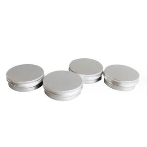 20g empty aluminium Tin jars Refill cosmetic cream case jar 20ml aluminum Herb Tobacco tins metal lip balm container Packaging Box