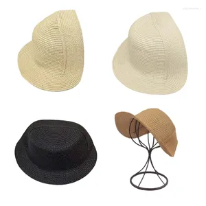 Basker Elegant vintage viktoriansk motorhuv Hat Base DIY Straw Saucer för Tea Party Costume