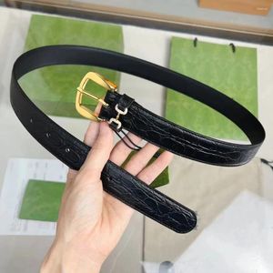 Belts Women Fashion Black Belt Rhinstone Buckle Decoration Elegant Chic Ladies Luxury Y2k Casual Jeans Pants Waistband