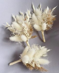 Mini Pampas Dekorativa torkade blommor Babysbreath Flowers Bouquet Natural Plants Preserve Floral For Wedding Home Decoration 231225