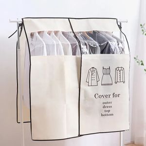 Creative Clothes Dust Cover Large Capacity Suit Wedding Dress Storage Protect Thicken Garment Clothing Hanging Organizer Covers 231225