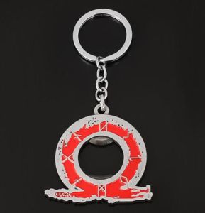 Keychains God of War 4 Logo Keychain Pendant Keyring Bottle Opener Men Women Car Key Chain Jewelry Accessories Holder Souvenir Gif3466129