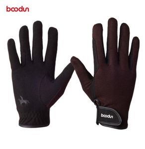 BOODUN Professionella ridhandskar för män Kvinnor Wearresistent Antiskid Equestrian Gloves Hästra racinghandskar Utrustning 20109118409