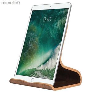 Tablet PC Ständer 1pc Lazy Holder Holz Walnuss Birch Universal Tablet PC Phone Stand Holder -Halter