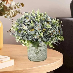 Decorative Flowers Fake Flower Simulated Elegant Artificial Peony For Home Wedding Party Decor Realistic Faux Floral Arrangement