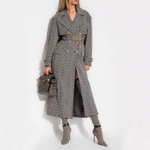 Designer luxury women trench coat woman Windbreaker jacket B letters classic Loose Belt Coat Female Casual Long Trenchs Coat