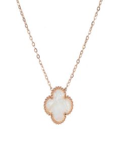 Wholale Ladi Clover Shell Pendant Stainls Steel 18K Rose Gold Women Necklace6523533