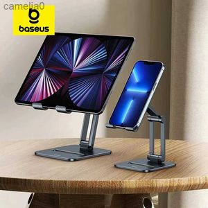 Tablet PC Stands Baseus Telefon Tutucu Masası Cep Telefonu için Stand Tablet İPhone 13 için Katlanabilir Tutucu Bağlantı Noktası