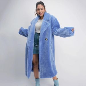 Jackets Mulheres 100% reais ovelhas casaco casaco casual outono inverno manga longa lapel pêlo de pêlo feminino lã de pelúcia jaqueta de ursinho