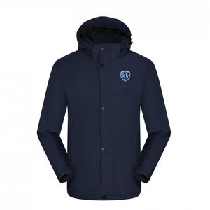 Sporting Kansas City Men Jacka Leisure Travel Jacket Outdoor Mountaineering Jacket Waterproof Warm Sports Spring Outing Jacket Män och kvinnor