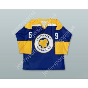 Custom BLUE ROYAL SHORESY 69 LETTERKENNY SHAMROCKS HOCKEY JERSEY NEW Top Stitched S-M-L-XL-XXL-3XL-4XL-5XL-6XL