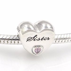 Schwesterliebe Charms Perlen S925 Silber passt zum Stil Armband H8ale188g