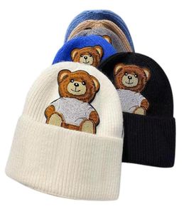 Designer Beanies Fashion Street Sticked Hats Character Cap for Man Woman Winter Beanie 6 Colors7144393