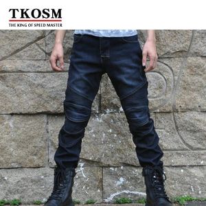 Vestuário TKOSM NOVO Inverno Além de Veludo Quente Offroad Jeans Ao Ar Livre Calças de Equitação de Motocicleta À Prova D 'Água Protegendo Calças de Joelho Locomotiva