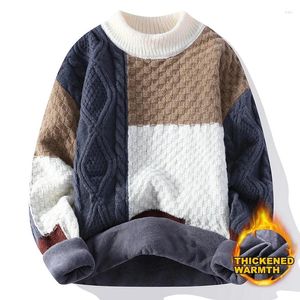 Men's Sweaters Winter 2023 Half Turtleneck Sweater Teenagers Thickened Mid-collar Bottom Knit Loose Tide Mens Clothes