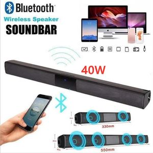 Soundbar Soundbar 40W TV Wired and Wireless Bluetooth Home Surround SoundBar for PC Theater Speaker with FM Radio Music Center Column 22110